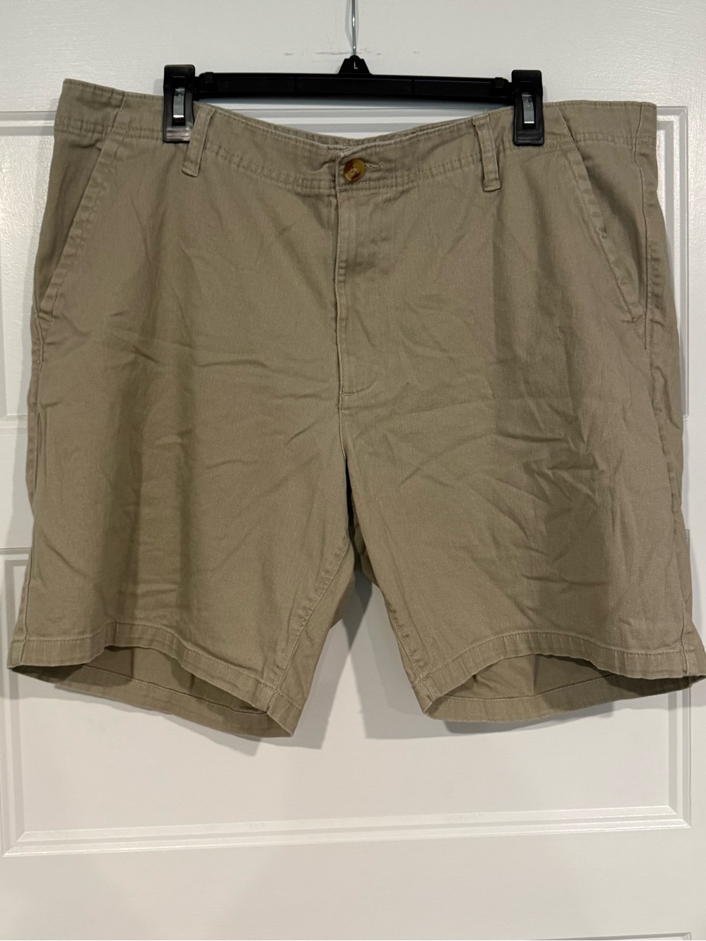 George Men's Tan Flat-Front Shorts